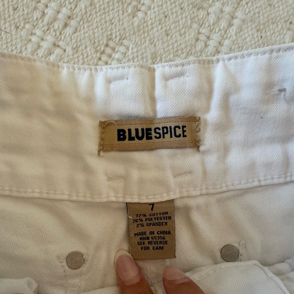 Women's Blue Spice White Skinny Jean - Picture 2 of 3